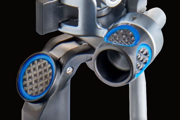 Exactech Truliant Knee System Color accents indicate touch points for adjustability and functionality