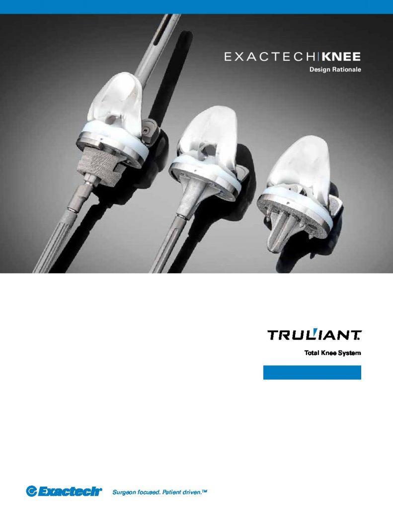 Truliant Knee System Design Rationale 120000131 Rev. A
