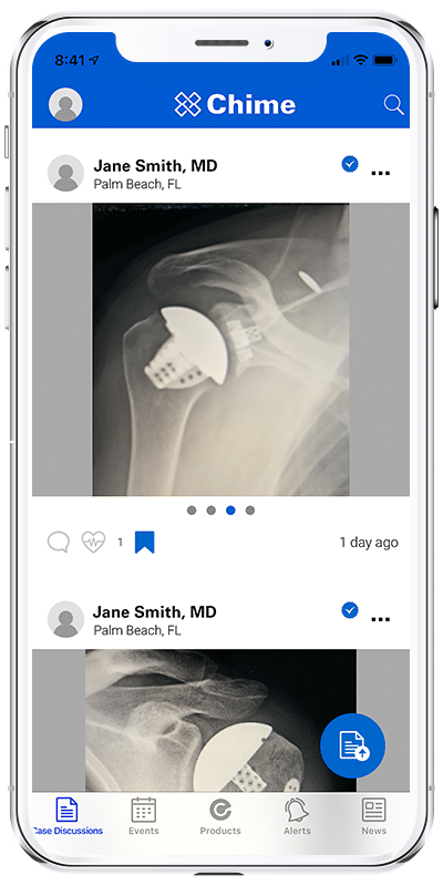 Chime powering Active Intelligence. Chime is a Mobile Application for Surgeon Clinical Exchange