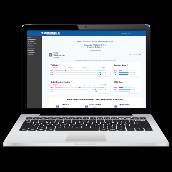Exactech Active Intelligence Predict+TM, First Machine Learning-Based Software that Informs Surgeons with Patient-Specific Outcomes Predictions After Shoulder Replacement Surgery