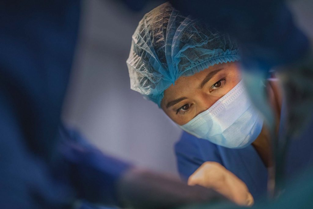 Exactech Innovations Blog. Female Surgeon in surgery